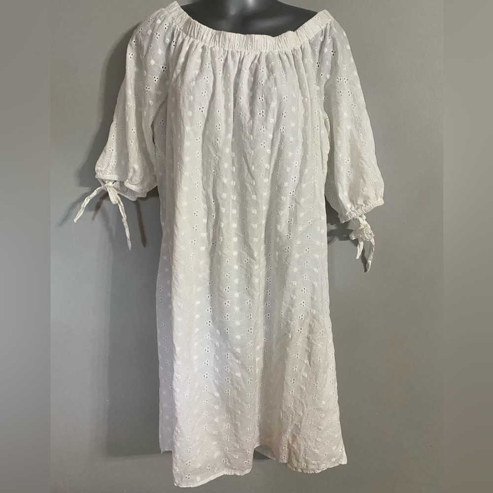 Speed Control White Eyelet Dress Size 2X